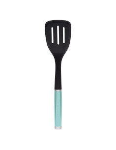 Espátula Ranurada de Nylon KitchenAid 34.7 cm Aqua Sky