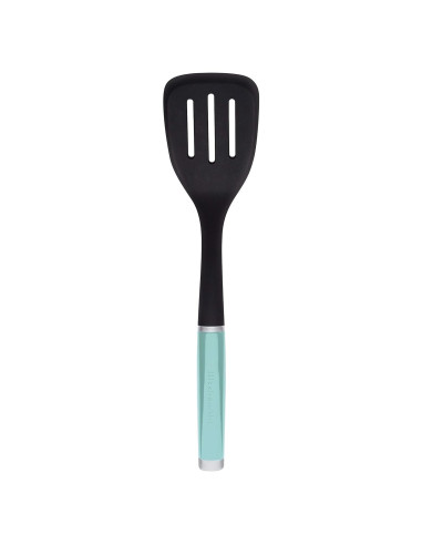 Espátula Ranurada de Nylon KitchenAid 34.7 cm Aqua Sky