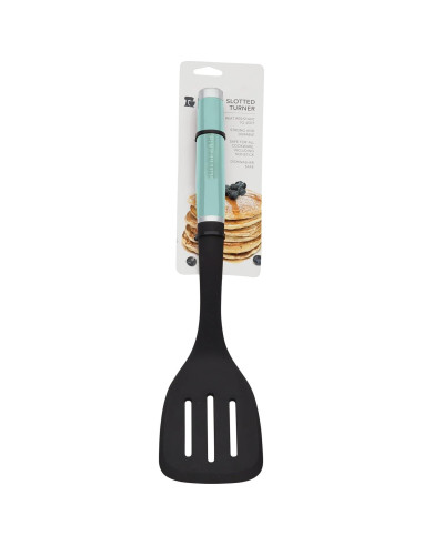 Espátula Ranurada de Nylon KitchenAid 34.7 cm Aqua Sky