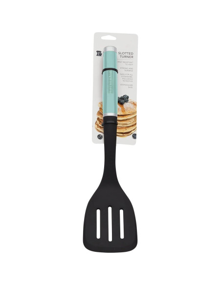 Espátula Ranurada de Nylon KitchenAid 34.7 cm Aqua Sky