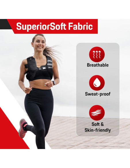 Chaleco con peso ajustable NEALFIT 2.27kg a 9.07kg para fitness