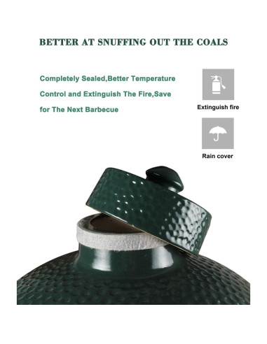 Tapa Cerámica KAMaster para Big Green Egg Mediano Grande XL