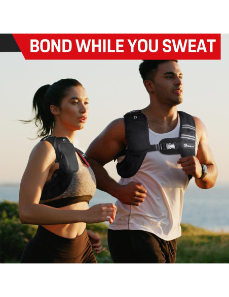 Chaleco con peso ajustable NEALFIT 2.27kg a 9.07kg para fitness