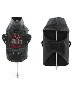 Chaqueta de Moto para Perros Doggie Design Biker Dawg Negro