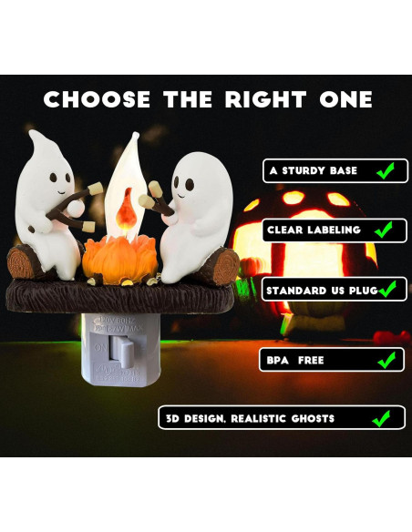 Luz Nocturna Parpadeante Fantasma de Fogata 226g