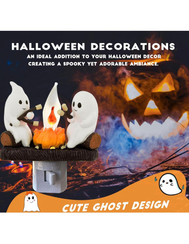 Luz Nocturna Parpadeante Fantasma de Fogata 226g