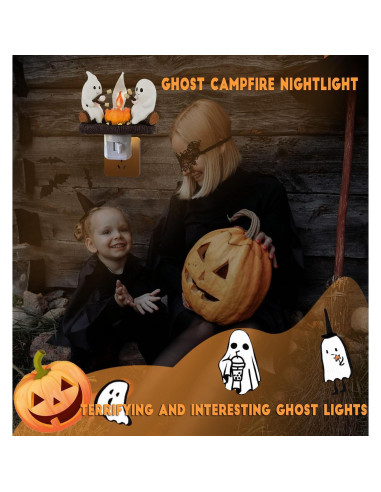 Luz Nocturna Parpadeante Fantasma de Fogata 226g
