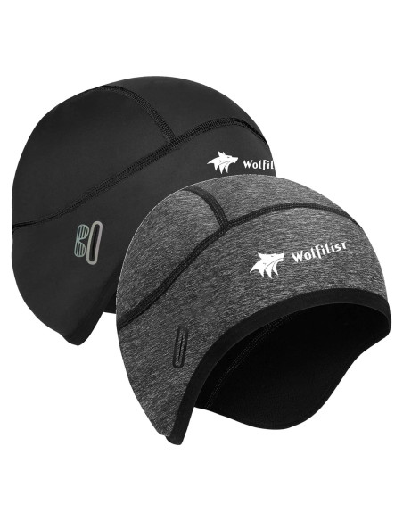 Gorro de Ciclismo Térmico Polar Unisex Calavera Negro