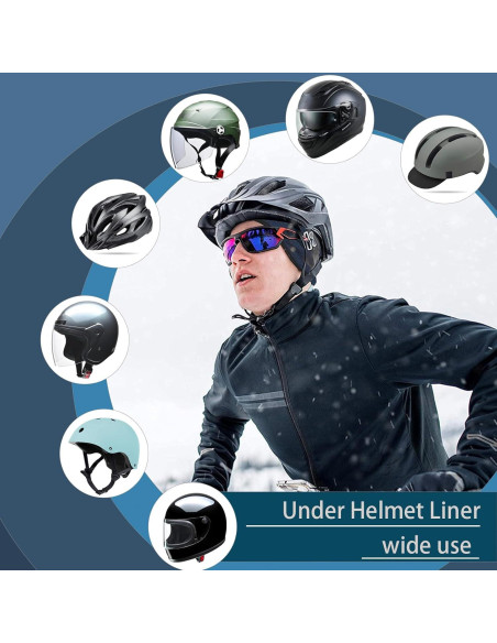 Gorro de Ciclismo Térmico Polar Unisex Calavera Negro