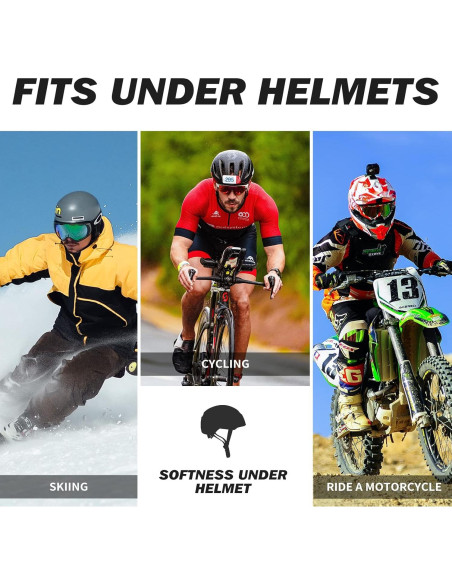 Gorro de Ciclismo Térmico Polar Unisex Calavera Negro