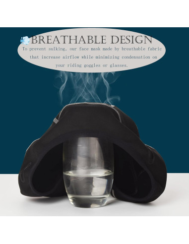 Gorro de Ciclismo Térmico Polar Unisex Calavera Negro