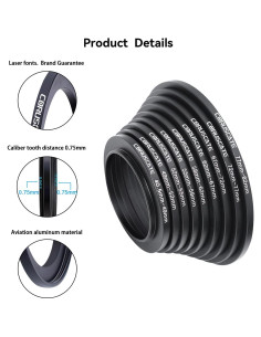 Juego de Adaptadores de Filtro 9 Piezas CORUSCATE 40.5-82mm 2