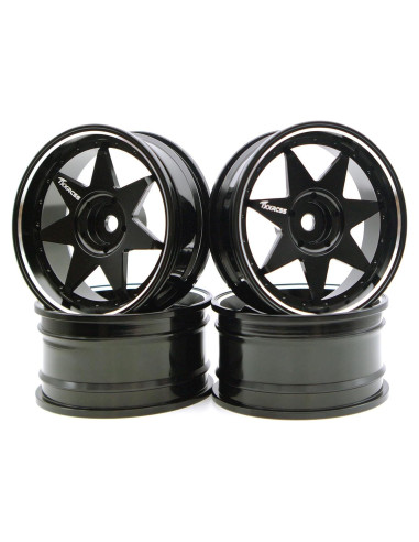 Neumáticos de Drift RC 1/10 Aluminio 4Pcs 52mm Tamiya Traxxas