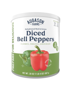 Pimientos Rojos y Verdes Deshidratados Augason Farms 567g