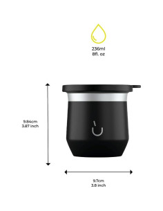 Taza de Yerba Mate BALIBETOV Acero Inoxidable 226ml Aislada 2