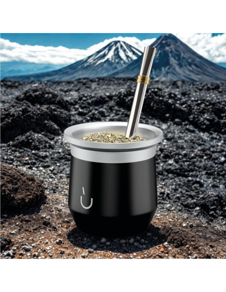Taza de Yerba Mate BALIBETOV Acero Inoxidable 226ml Aislada