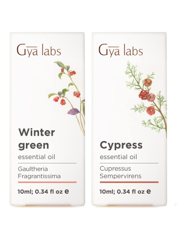 Set de Aceites Esenciales Gya Labs: Gaulteria y Ciprés 10ml