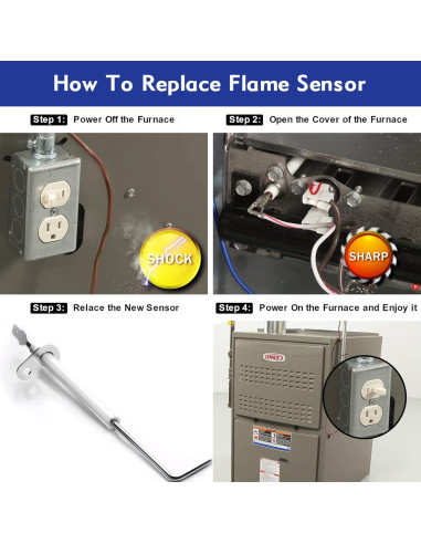 Sensor de Llama 69W43 Btanadi para Horno - Reemplazo OEM