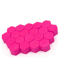 20 Tapas de Tornillo de Neumáticos HEROFFIX 19mm Silicona Rosa