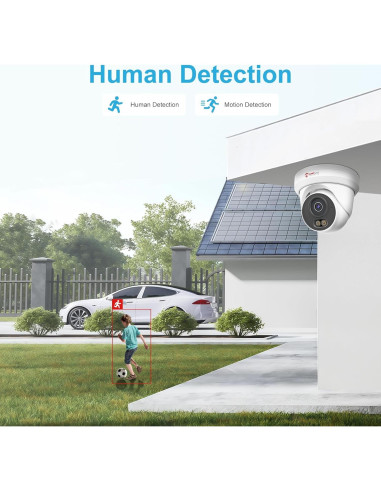 Cámara de Seguridad IP PoE Anpviz 5MP Turret Metal Exterior