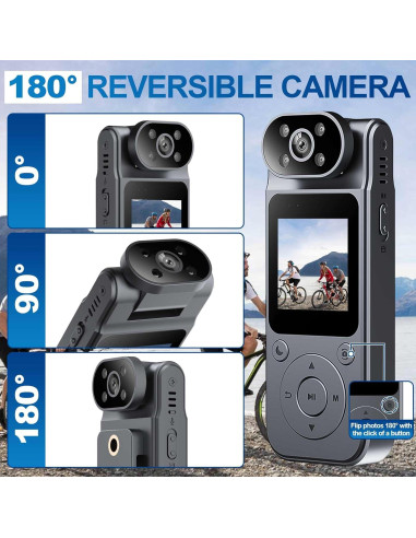 Cámara Corporal Mini Tauboly HM124BS4 1080P con Visión Nocturna