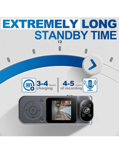 Cámara Corporal Mini Tauboly HM124BS4 1080P con Visión Nocturna