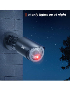 Cámara de Seguridad Falsa BNT Dummy 2 Paquete LED Roja 2