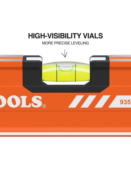 Nivel de Caja Magnético Klein Tools 61cm 3 Viales Aluminio