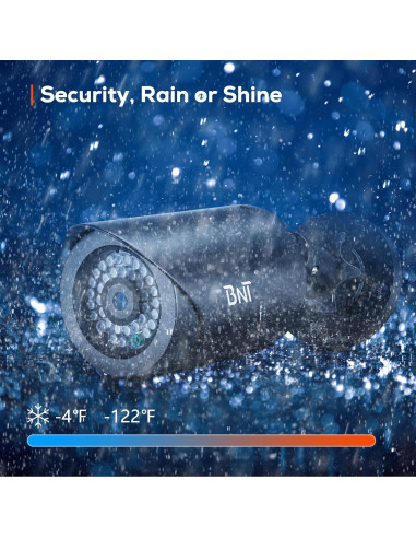 Cámara de Seguridad Falsa BNT Dummy 2 Paquete LED Roja