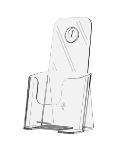 Soporte de Tríptico Acrílico Transparente Marketing Holders - Paquete de 6