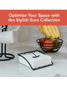 Soporte de Servilletas con Peso Euro Spectrum - Acero Negro 2