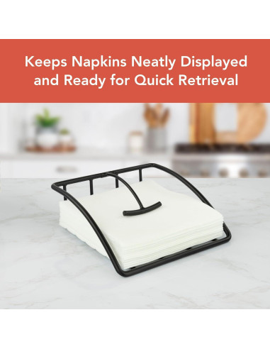 Soporte de Servilletas con Peso Euro Spectrum - Acero Negro