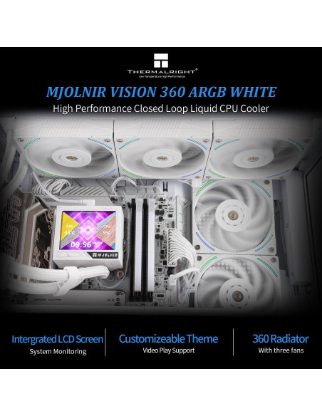 Enfriador AIO Thermalright Mjolnir Vision 360 ARGB Blanco