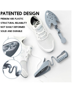 Árboles de Zapatos Ajustables JJDPARTS - 1 Par Gris S 2