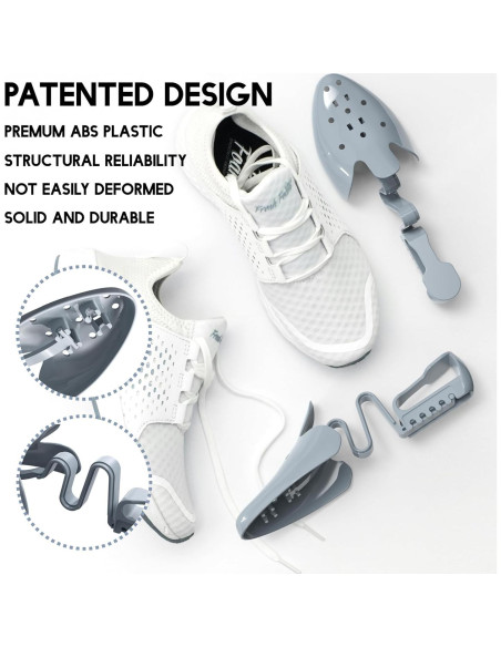 Árboles de Zapatos Ajustables JJDPARTS - 1 Par Gris S