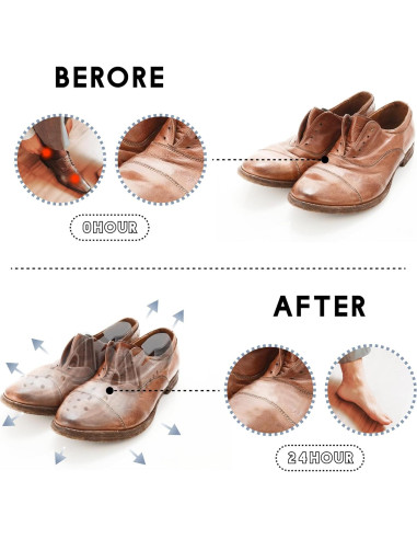 Árboles de Zapatos Ajustables JJDPARTS - 1 Par Gris S