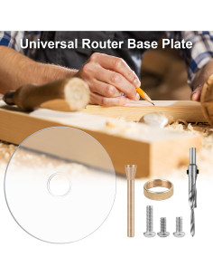 Placa Base Router YAIRMIS 6.5" Acrílico Transparente DIY 2