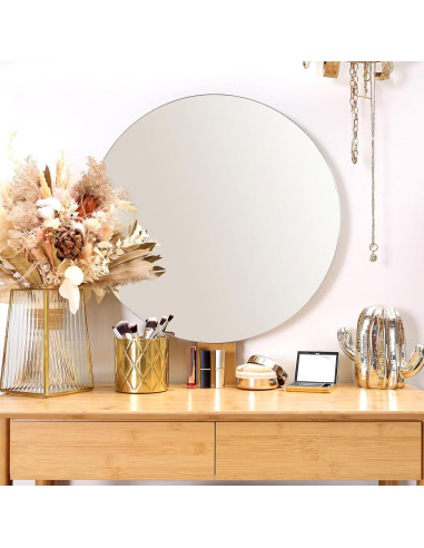 Pegatinas de Espejo Autoadhesivas Wenqik 30x200 cm Plata