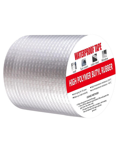 Cinta Butílica Impermeable HQISTAR 15 cm x 4.88 m para Sellado