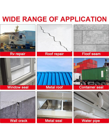 Cinta Butílica Impermeable HQISTAR 15 cm x 4.88 m para Sellado