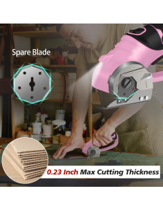 Tijeras eléctricas inalámbricas Mershca 4V con luz LED y seguridad 2