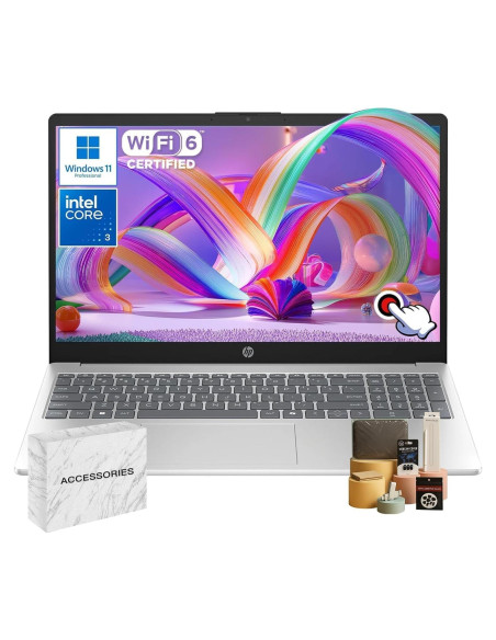 Laptop HP 15.6" Táctil - Intel i3-1315U, 64GB RAM, 2TB SSD