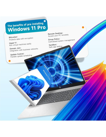 Laptop HP 15.6" Táctil - Intel i3-1315U, 64GB RAM, 2TB SSD