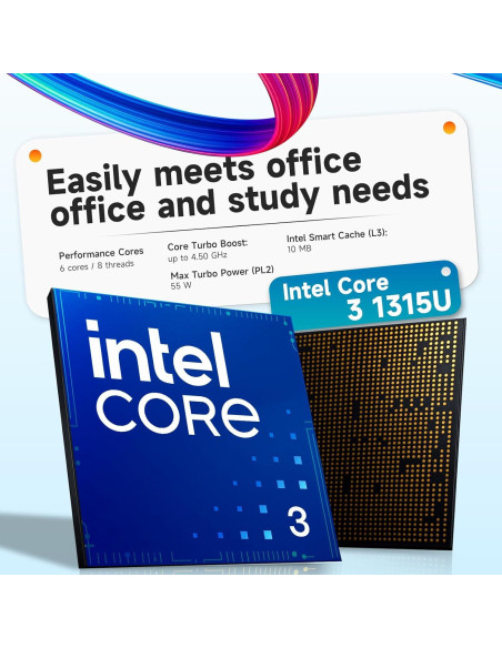 Laptop HP 15.6" Táctil - Intel i3-1315U, 64GB RAM, 2TB SSD