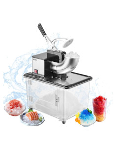 Trituradora de Hielo VEVOR 299 kg/h 350W Acero Inoxidable