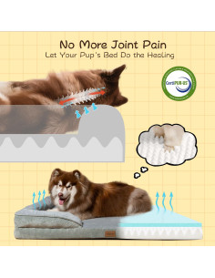 Cama Ortopédica para Perros Extra Grandes ARHAT 106.68x81.28cm 2