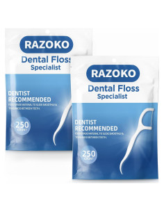 Palillos de Hilo Dental RAZOKO 500 Pcs Alta Tensión