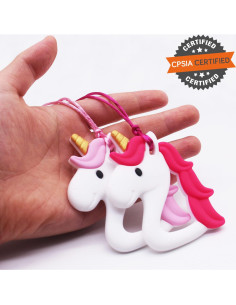 Collar Masticable QULEAP Unicornio para Niñas - Silicona Grado Alimentario 2