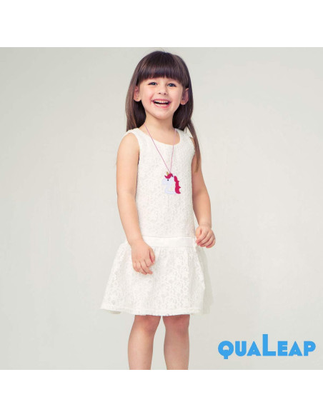 Collar Masticable QULEAP Unicornio para Niñas - Silicona Grado Alimentario