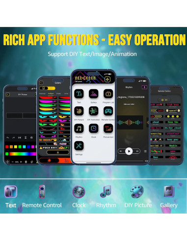 Luces LED Ojos del Diablo HCYHNB para Parabrisas 58.4cm